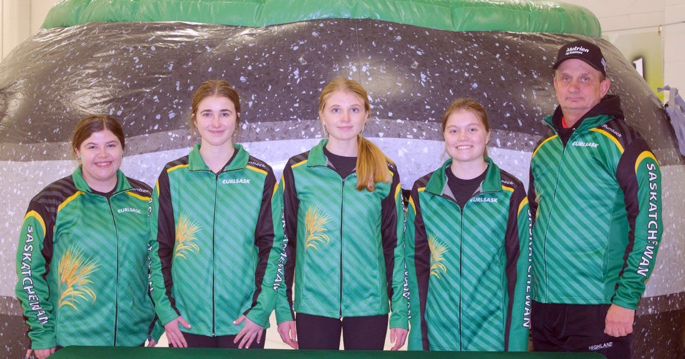 U18 Curling Provincials Humboldt 2021 Team Kessel