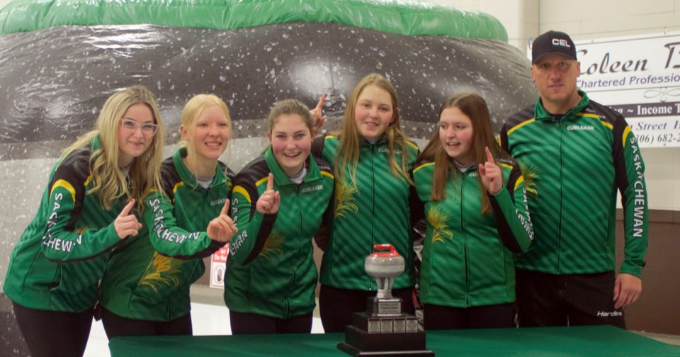 U18 Curling Provincials Humboldt 2021 Team Taylor