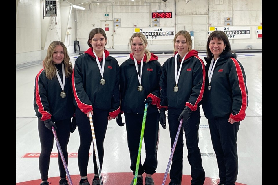 UCHS girls curling team were golden at Battle West District Championship, Feb. 15, earning them a berth to regionals in Saskatoon.