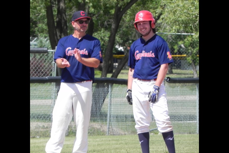 Coach Dan Feser hopes to lead the Unity Junior Cardinals to a 22U provincial title at home July 23 and 24.     