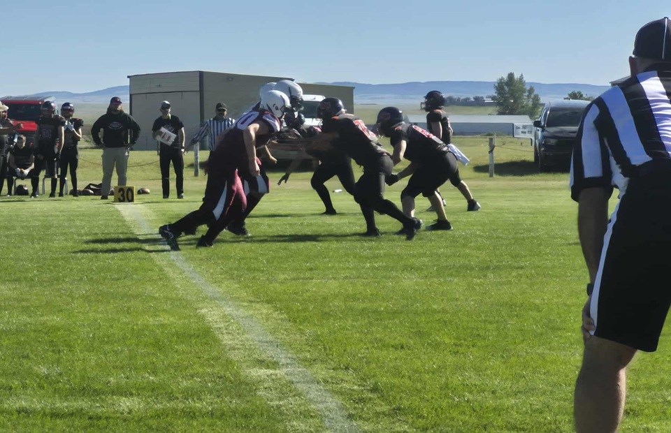 The Maple Creek Redmen hosted their first 6-man football game against the Unity Composite High Warriors, Sept. 5.