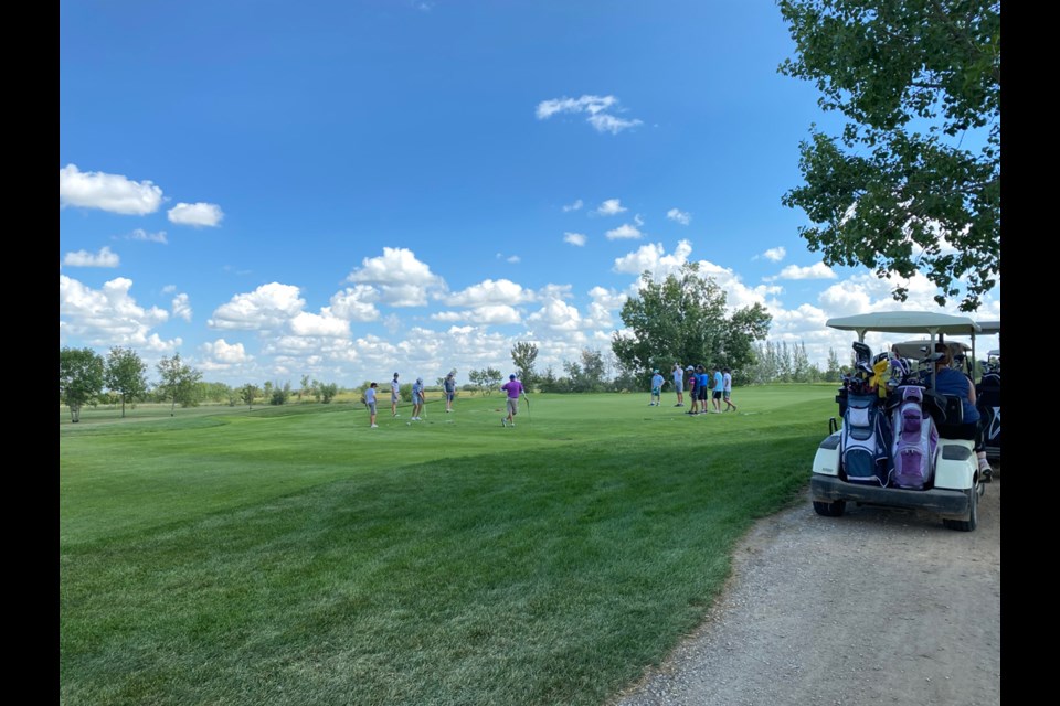 A total of 108 golfers participated in last weekend’s Carlyle Cougar Golf Tournament. 
