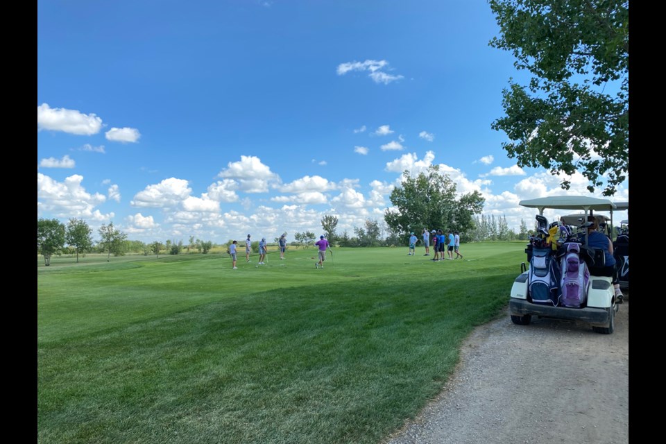 A total of 108 golfers participated in last weekend’s Carlyle Cougar Golf Tournament. 
