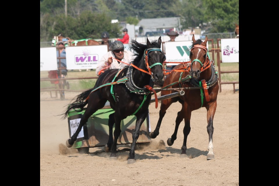The track at the Yorkton Exhibition brought out a full Legacy Co-op Grandstand.