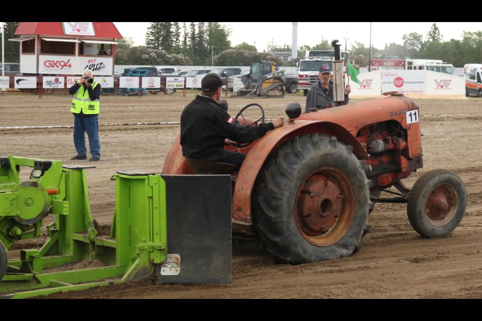 Low tire pressure helps with pulling.