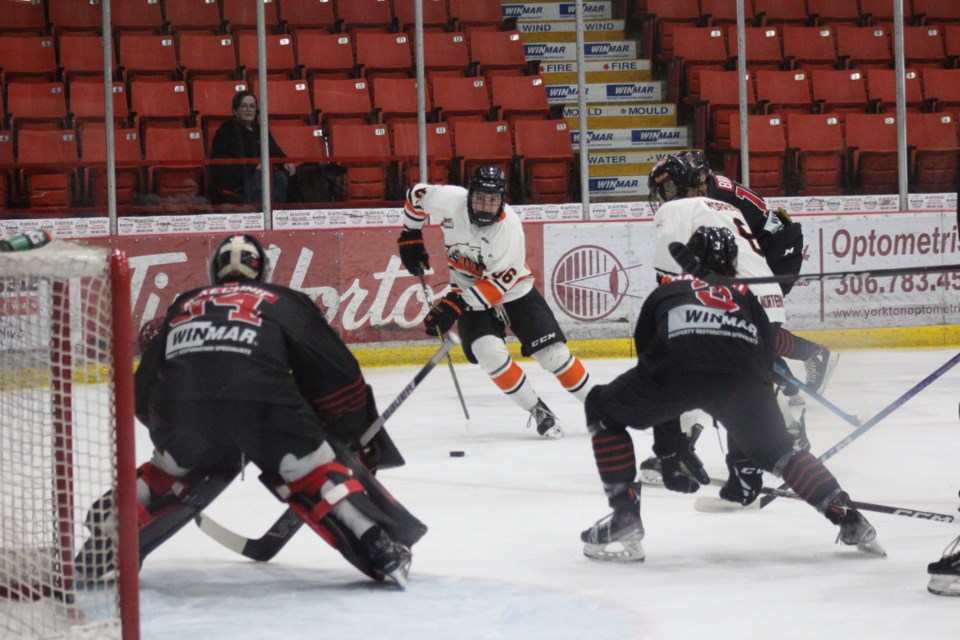 The Yorkton Maulers played the last game of their season Feb. 24 at Westland Arena. The team hosted the Moose Jaw Winmar Warriors losing out in 7–0 effort. After 44 games the team ended the 2023-24 season with 23 points and a record of 10W-31L-3OTL.