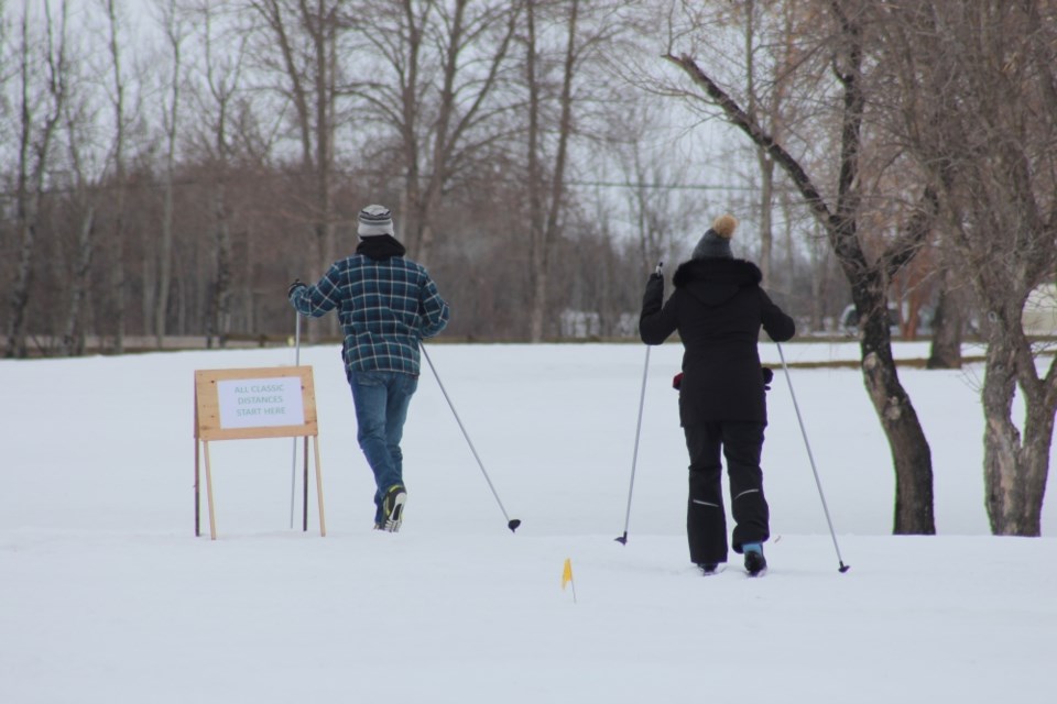 Participants had the option to ski distances of two, four or six kilometres.
