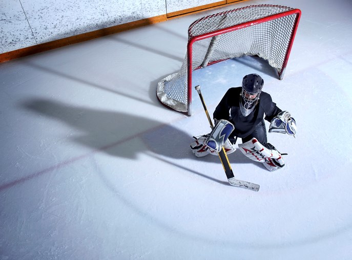 youth hockey goalie