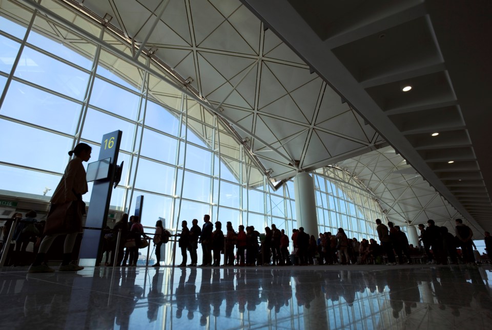 Airport line, travel