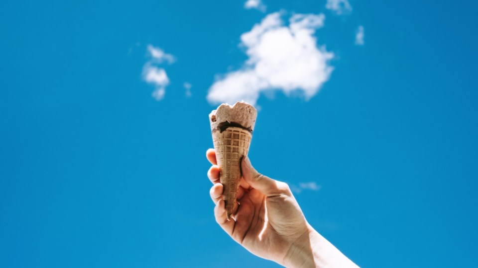 ice-cream-cone-blue-sky