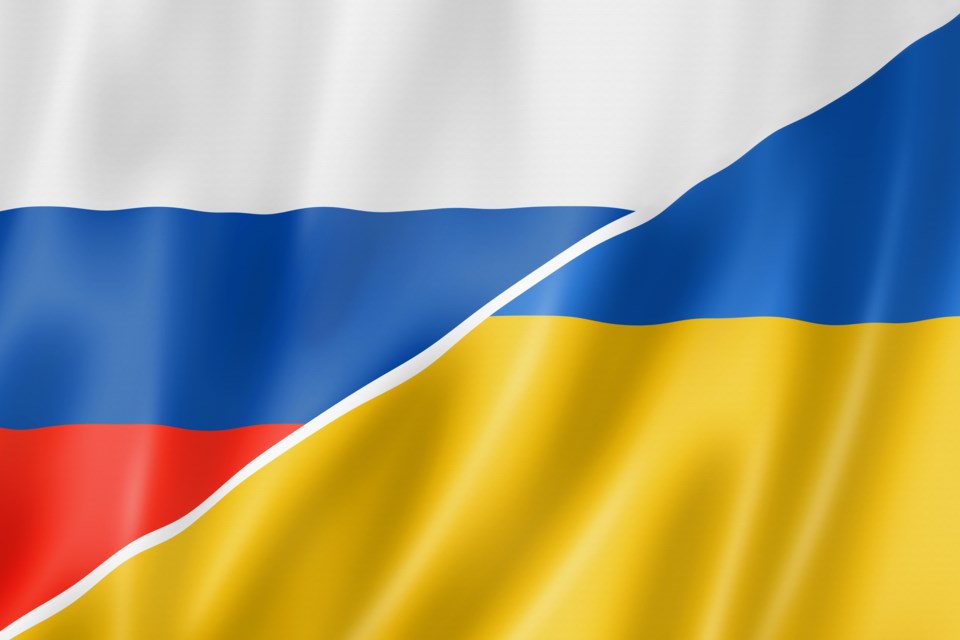 Russia and Ukraine flag66