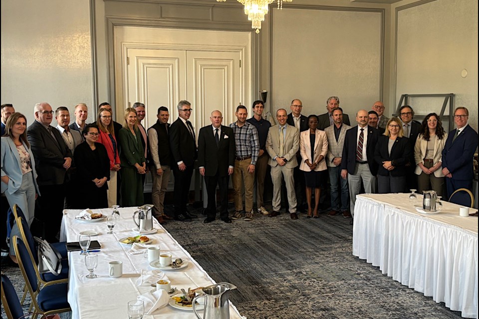 Business and tourism leaders joined CEO James Bogusz and SkyWest Airlines marketing manager Daniel Belmont at a business roundtable at the Hotel Saskatchewan June 5.