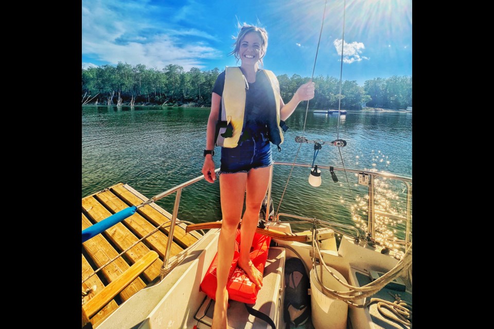 Southeast Explorer Brady Johnson recently enjoyed sailing on Kenosee Lake. 