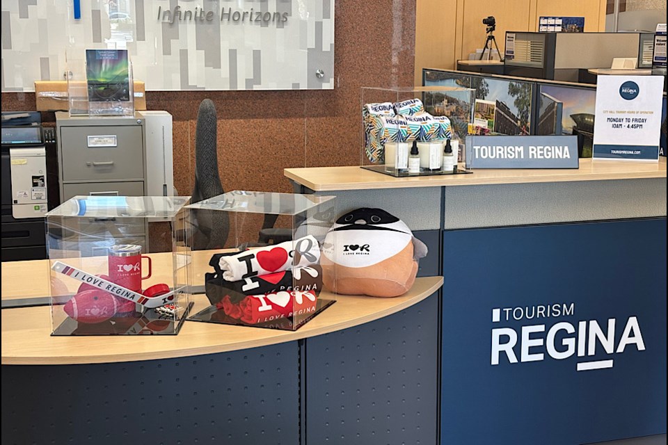A look at the I Love Regina merchandise now available at the Tourism Regina booth at City Hall.