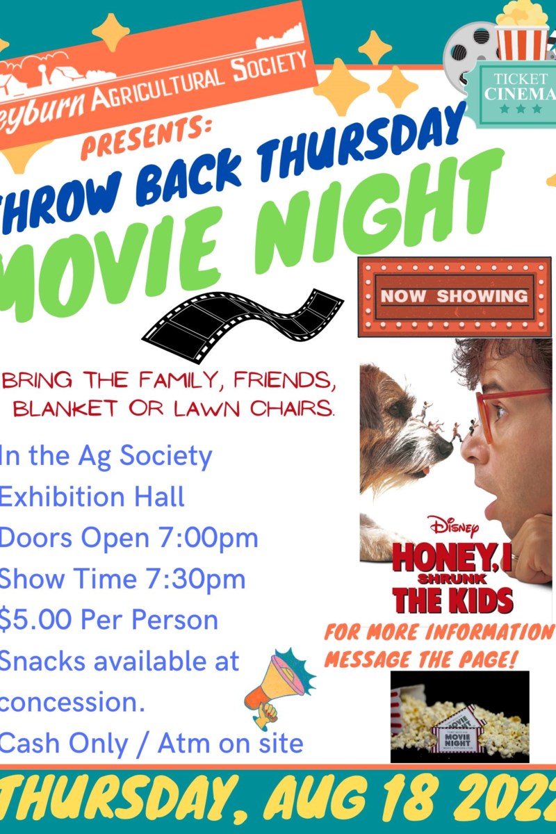 Weyburn Agricultural Society to hold ‘throwback’ movie night