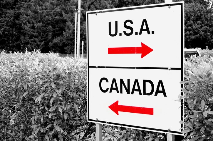 us canada border signs