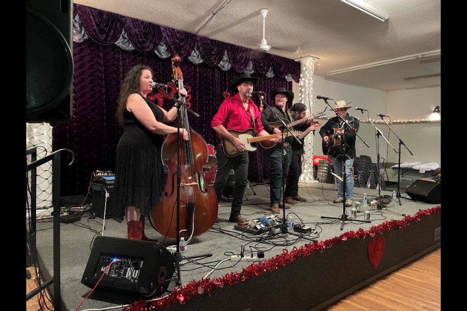 Jaydee Bixby, along with his band the Honky Tonk Hillbilly’s performed for a crowd of all ages at the annual Valentine’s Day fundraiser put on by the Manitou Pioneer Museum in Neilburg.