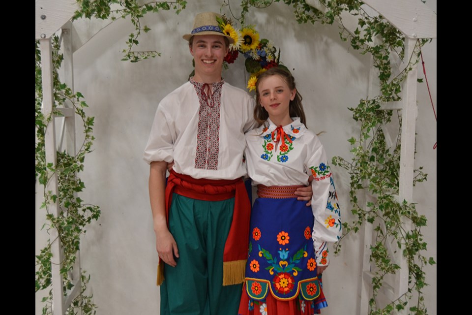 Representing the Canora Veselka Ukrainian Dance Club, Jack and Greta Craig performed a guest duet at the Barveenok Ukrainian Dance Club 45th anniversary spring recital in Sturgis on May 11. 