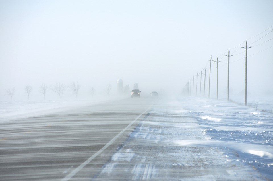 blizzard snow