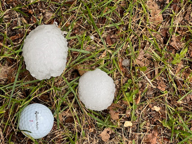 GOLF COURSE hail