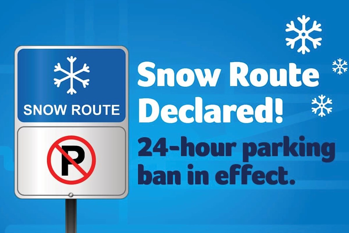 Snow routes declared, as winter storm buries Regina in snow