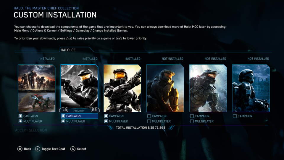 So I just noticed the size of Halo Master Chief collection on Xbox