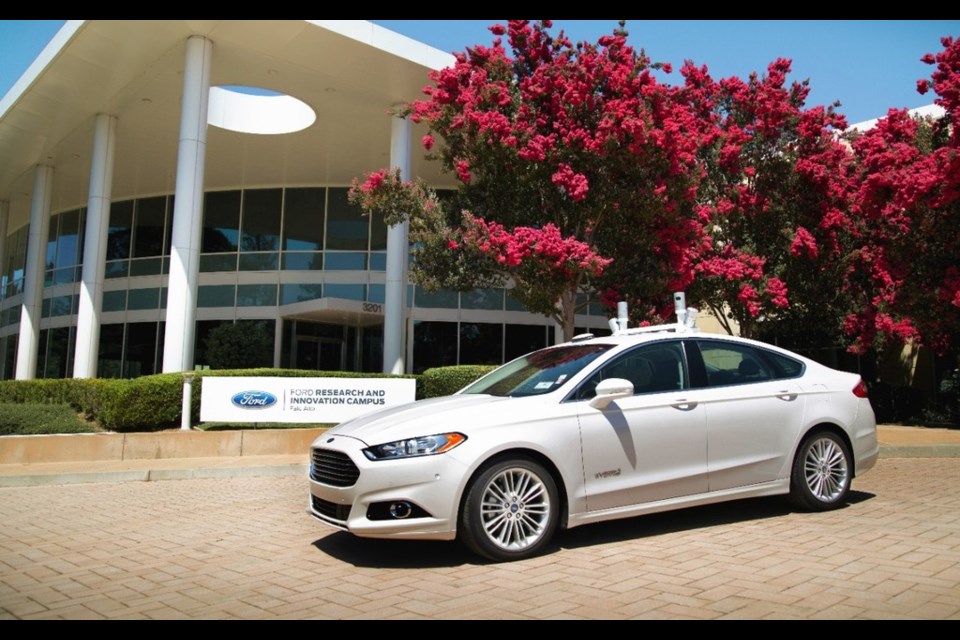 Ford Fusion autonomous vehicle Credit Ford