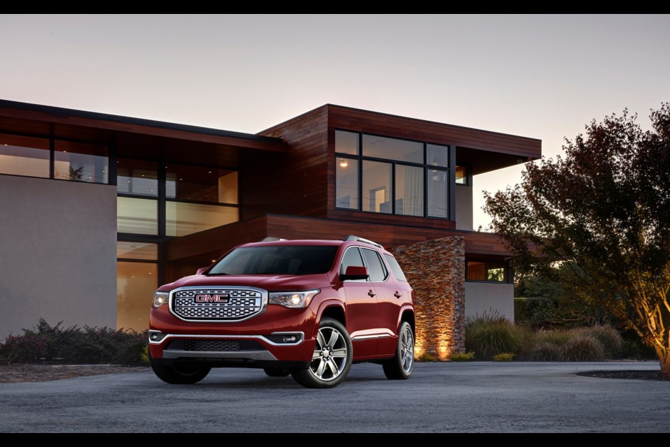 2017 GMC Acadia Credit General Motors of Canada Ltd.