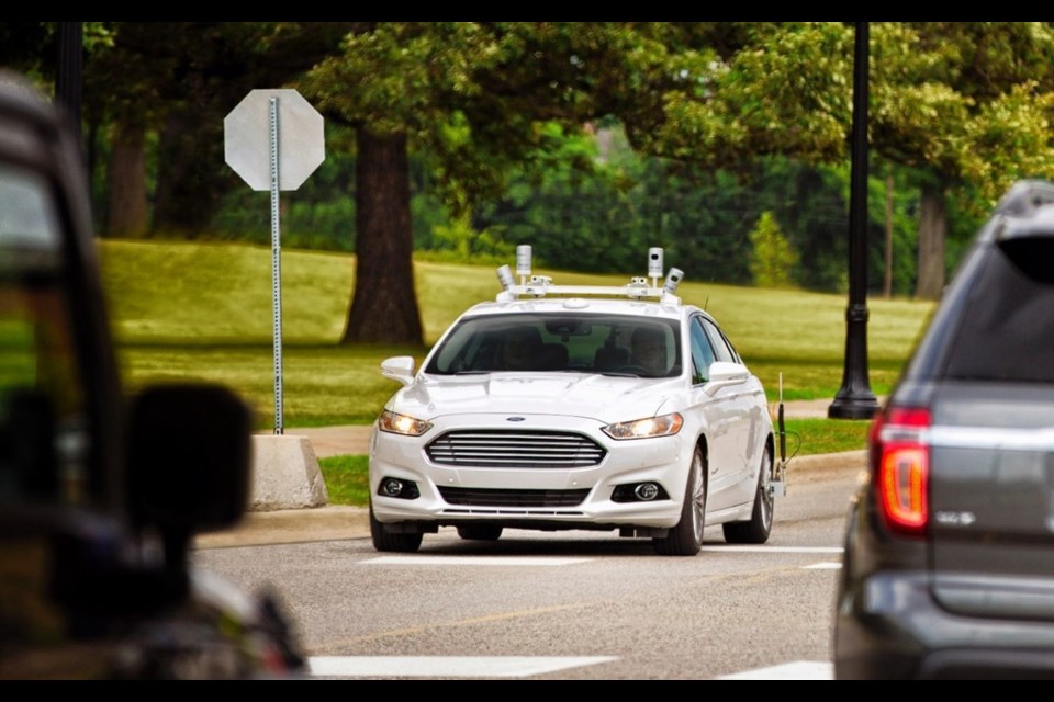 Autonomous Ford Fusion Hybrid Credit Ford