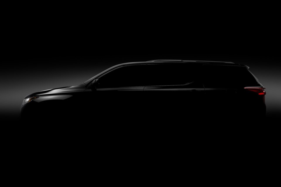 2018 Chevrolet Traverse Credit General Motors of Canada Ltd.