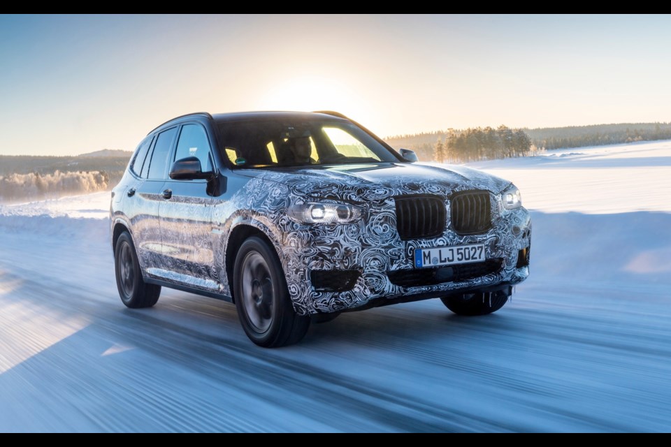 2018 BMW X3. A fully electric version will appear in 2020. Credit BMW AG