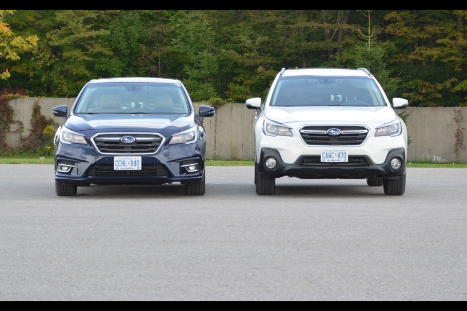 2018 Subaru Legacy and 2018 Subaru Outback Credit Alain Morin