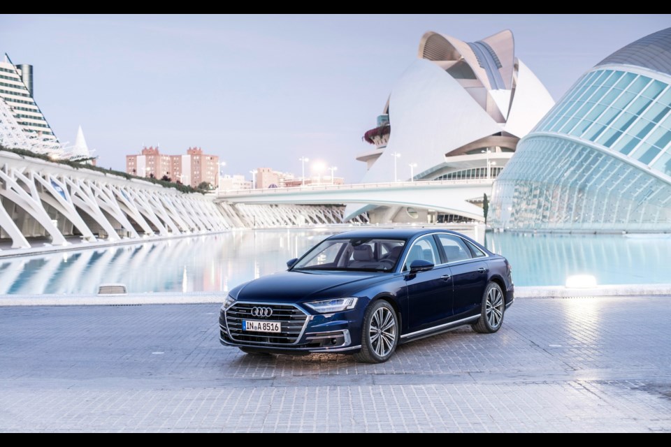 2019 Audi A8 - The fourth-generation A8 is the world's first production car capable of level 3 autonomous driving. Credit Audi AG
