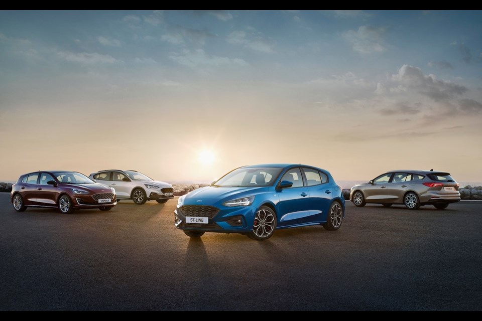 The new Ford Focus will arrive in Canada in 2019 as a 2020 model. Credit Ford Motor Company