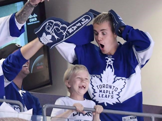 Justin Bieber designs new jersey for the Toronto Maple Leafs