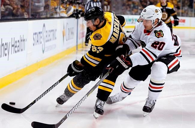 Marchand out with upperbody injury against Blackhawks  BayToday.ca