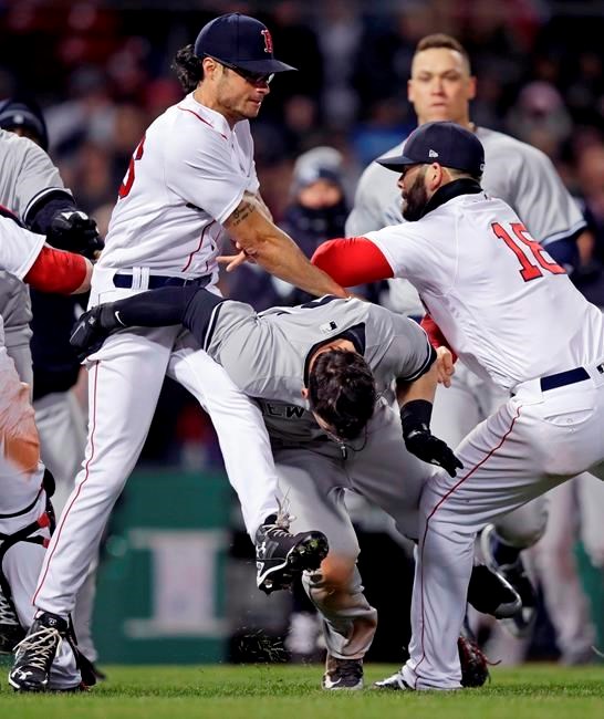 Yankees Red Sox Fight At Fenway After New York Player Hit