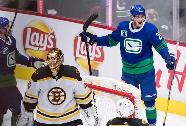 Tyler Toffoli scores twice, Canucks crush Bruins 9-3 - Greater