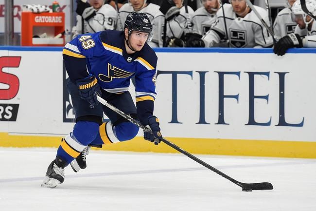Banged-up Blues lose Gunnarsson for season with knee injury - Guelph News