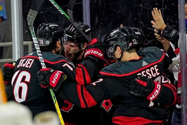 Staal, Niederreiter lift Hurricanes past Predators 5-2 - Midland News