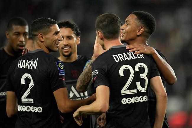 PSG go top with 3-0 win over Montpellier