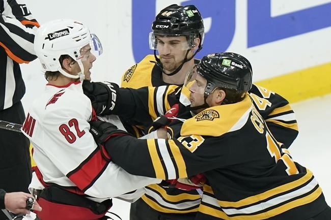 Marchand scores twice, Pastrnak has goal, 2 assists as Bruins beat