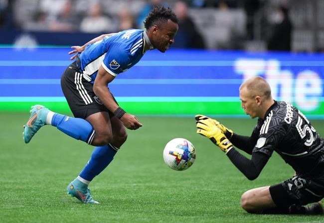 Whitecaps rally late to tie with Earthquakes