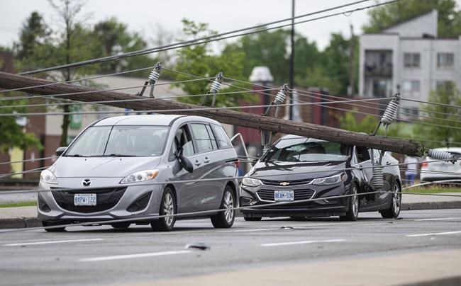 After a strong storm strikes Ottawa, tens of thousands are without power. 