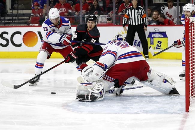 Hurricanes win Game 5, push Rangers to brink of elimination