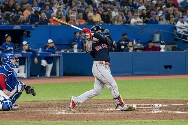 Red Sox score three runs in 10th inning before hanging on for 6-5 win over Blue Jays