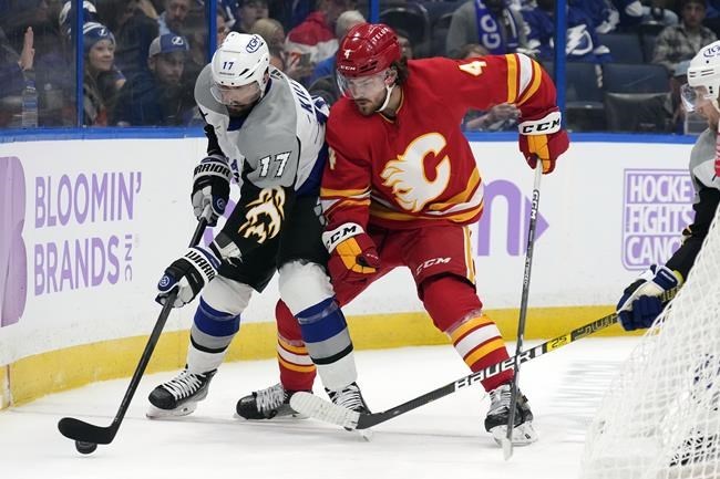 Andrei Vasilevskiy Nikita Kucherov Tampa Bay Lightning beat Calgary Flames