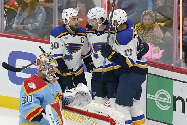 Kyrou scores in OT, Blues rally to beat Panthers 5-4