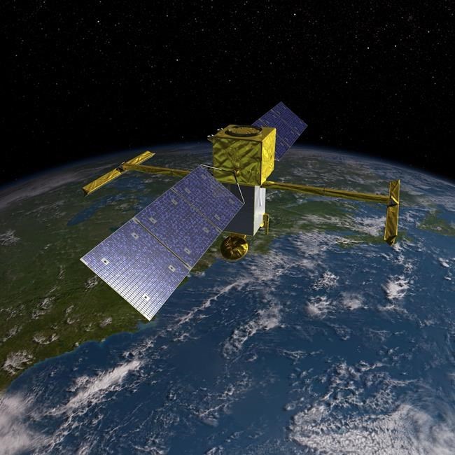 In Canada gemaakte radarsatellietcomponent voor gebruik in de Global Surface Water Survey