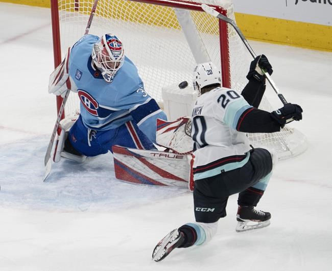 Canadiens lose again in powder blue jerseys, shut out by Kraken
